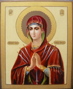 ortodossi russi e icona a Vernezia