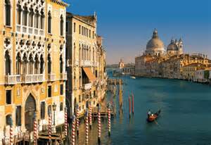 Canal Grande di Venezia, vista da ponte Accademia